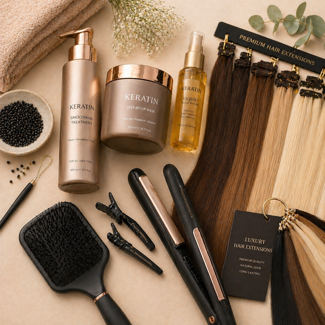 Keratin & Extensions Package
